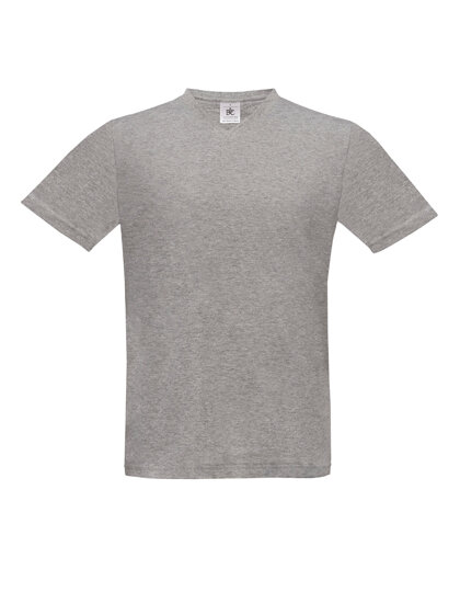 T-Shirt Exact V-Neck [Sport Grey (Heather), XL]