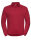 Workwear-Sweatshirt mit Kragen und Knopfleiste [Classic Red, XL]