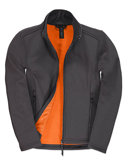 Jacket Softshell ID.701 /Women [Dark Grey (Solid) Neon Orange, XL]
