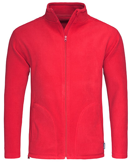 Active Fleece Jacket [Scarlet Red, XL]