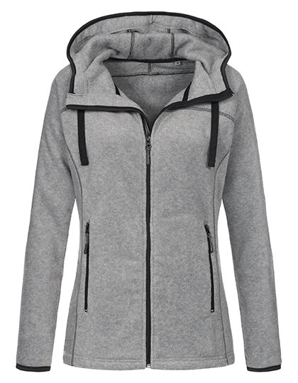 Active Power Fleece Jacket for women [Grey Heather, XL]
