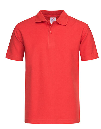 Short Sleeve Polo for children [Scarlet Red, 146/152]