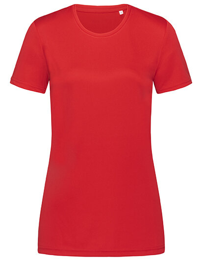 Active Sports-T Crew Neck for women [Crimson Red, M]
