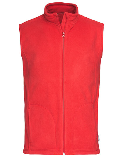 Active Fleece Vest [Scarlet Red, 2XL]