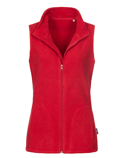 Active Fleece Vest for women [Scarlet Red, M]