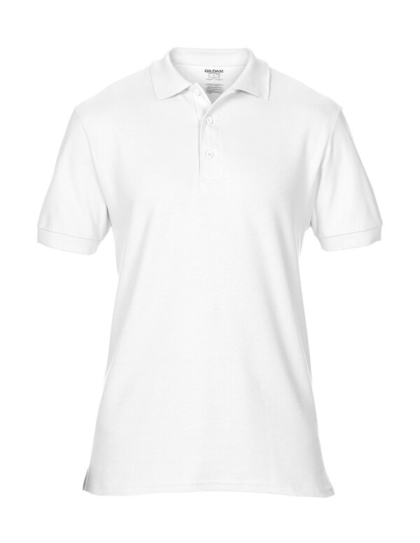 Premium Cotton® Double Piqué Polo [White, M]