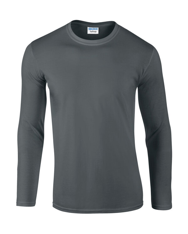 Softstyle® Long Sleeve T-Shirt [Charcoal (Solid), S]