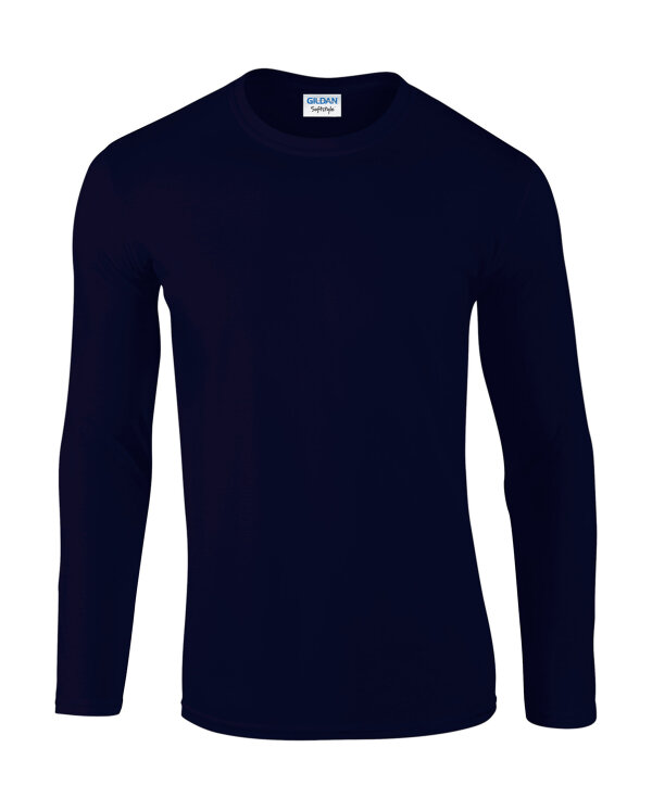 Softstyle® Long Sleeve T-Shirt [Navy, XL]