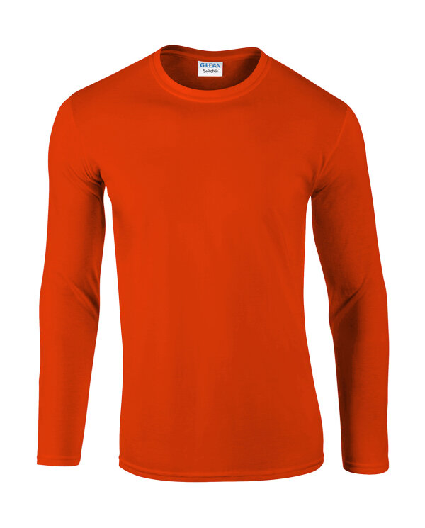Softstyle® Long Sleeve T-Shirt [Orange, L]