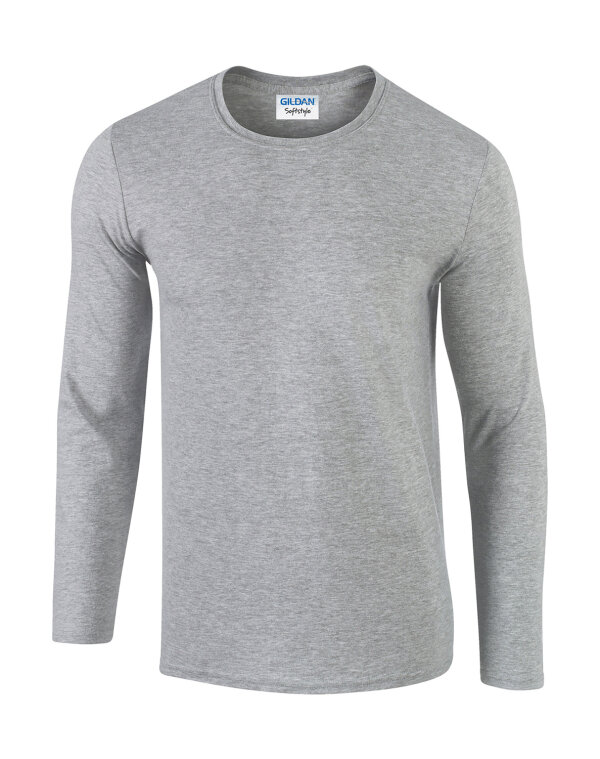 Softstyle® Long Sleeve T-Shirt [Sport Grey (Heather), S]