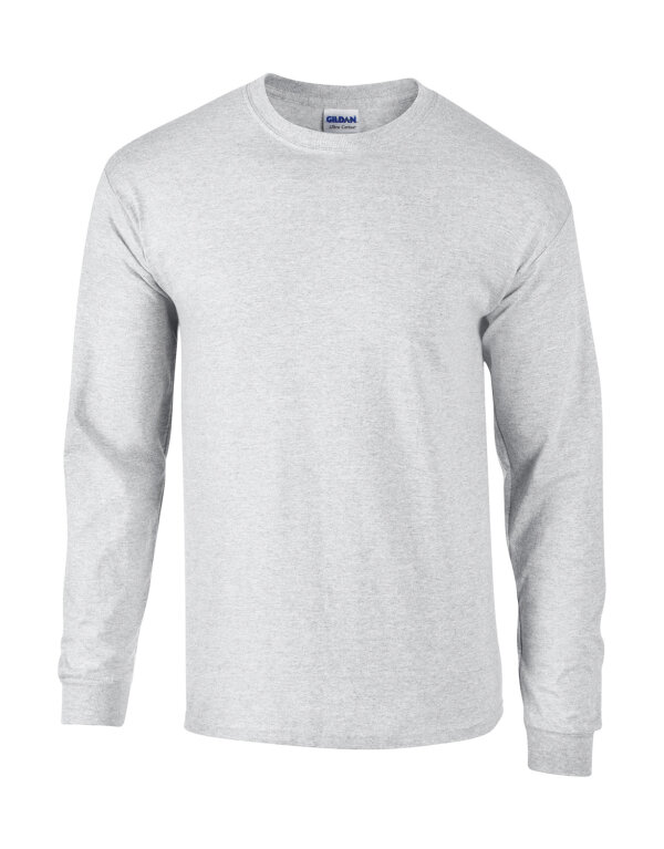 Ultra Cotton™ Long Sleeve T- Shirt [Ash Grey (Heather), M]