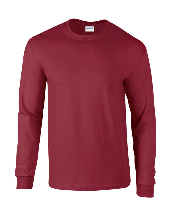 Ultra Cotton™ Long Sleeve T- Shirt [Cardinal Red, L]