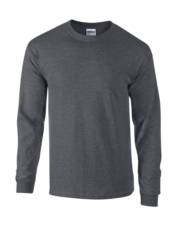 Ultra Cotton™ Long Sleeve T- Shirt [Dark Heather, M]