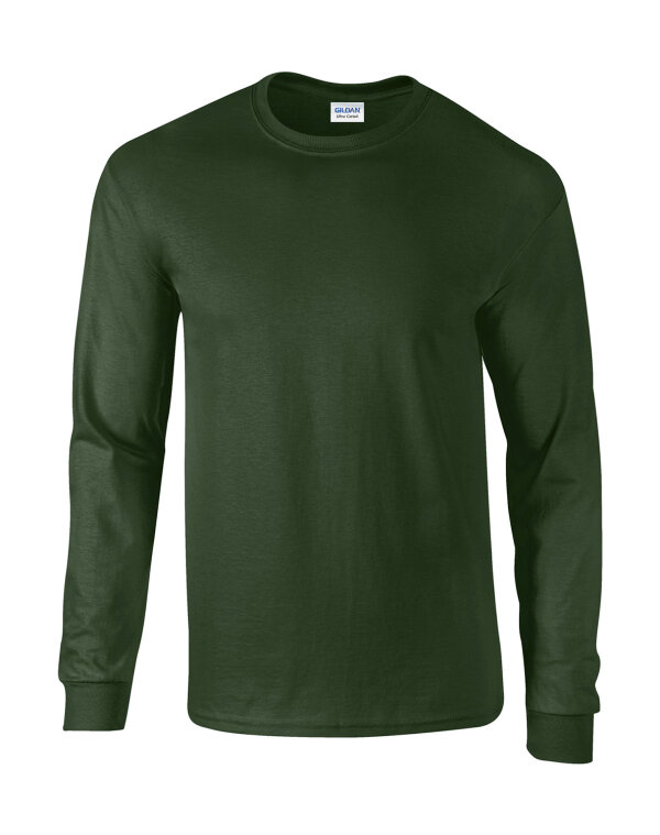 Ultra Cotton™ Long Sleeve T- Shirt [Forest Green, XL]