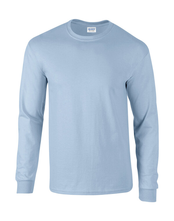 Ultra Cotton™ Long Sleeve T- Shirt [Light Blue, L]