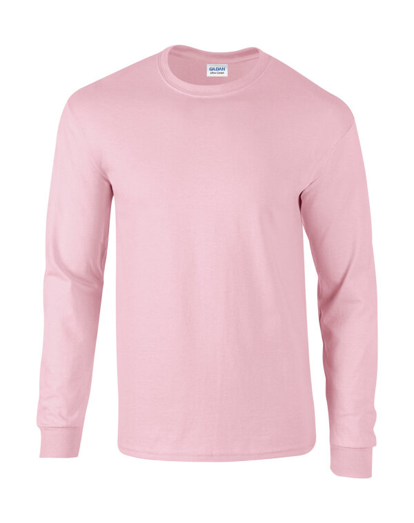 Ultra Cotton™ Long Sleeve T- Shirt [Light Pink, S]