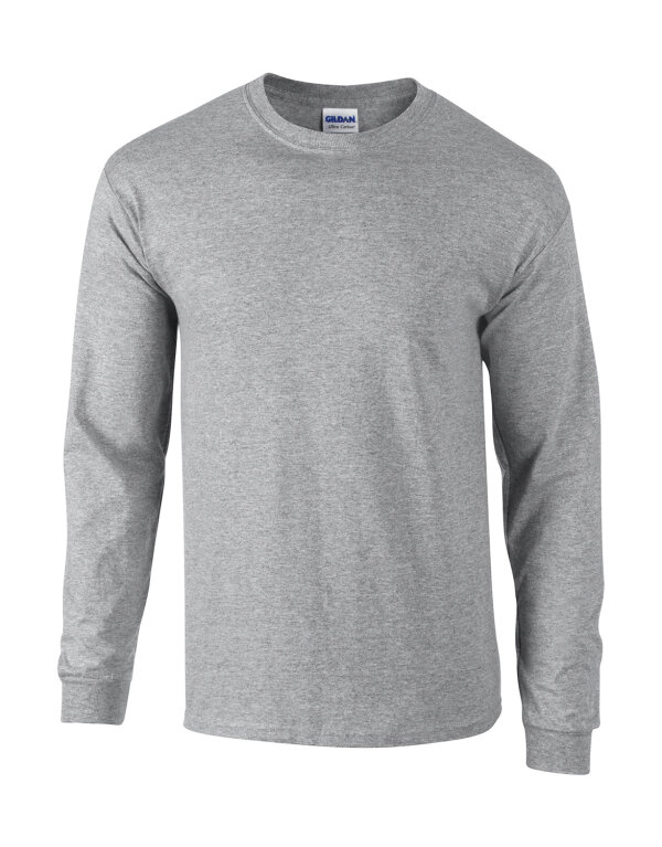 Ultra Cotton™ Long Sleeve T- Shirt [Sport Grey (Heather), M]
