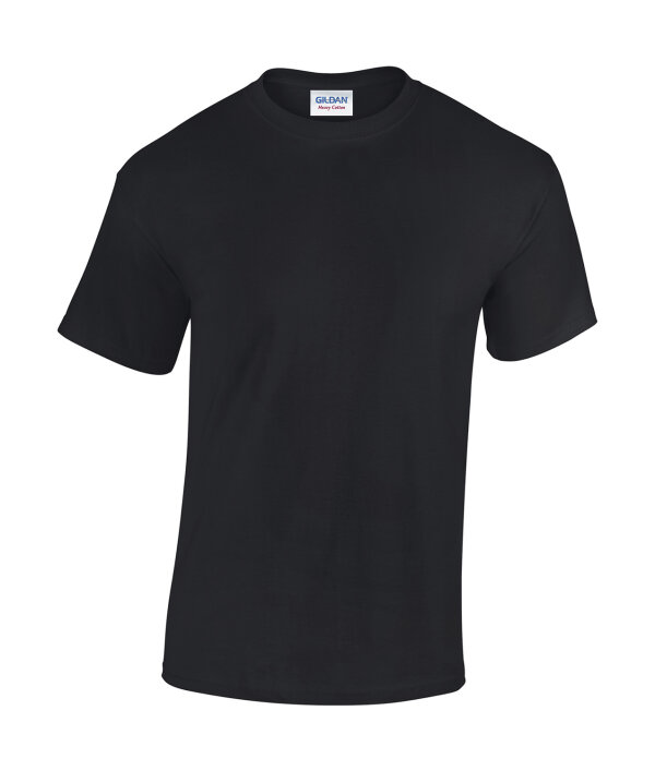 Heavy Cotton T- Shirt [Black, 2XL]
