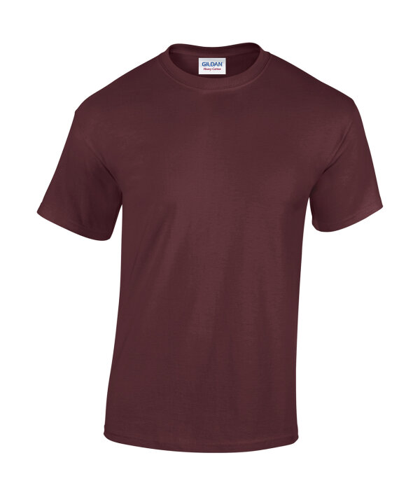 Heavy Cotton T- Shirt [Maroon, 2XL]