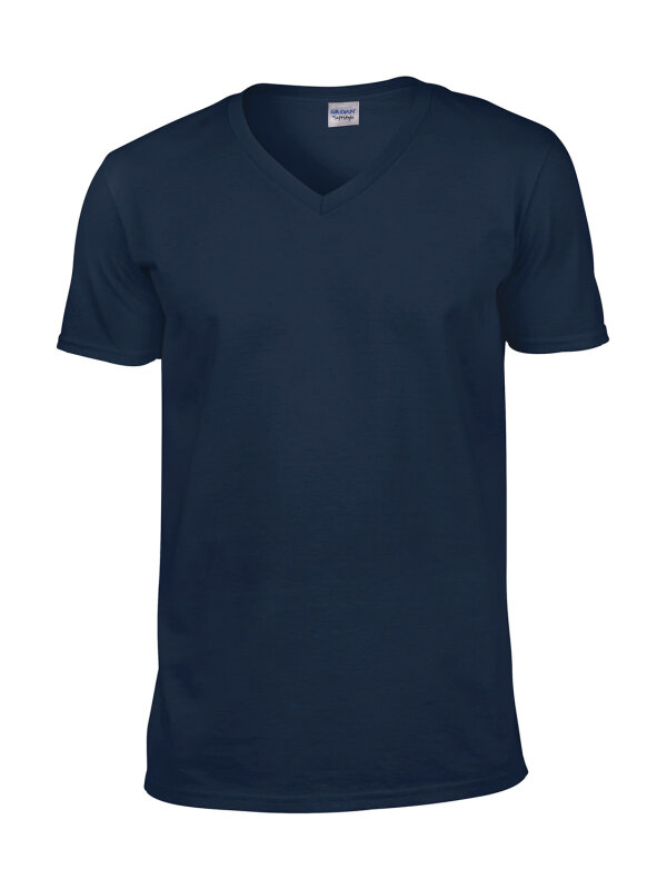 Softstyle® V-Neck T-Shirt [Navy, XL]