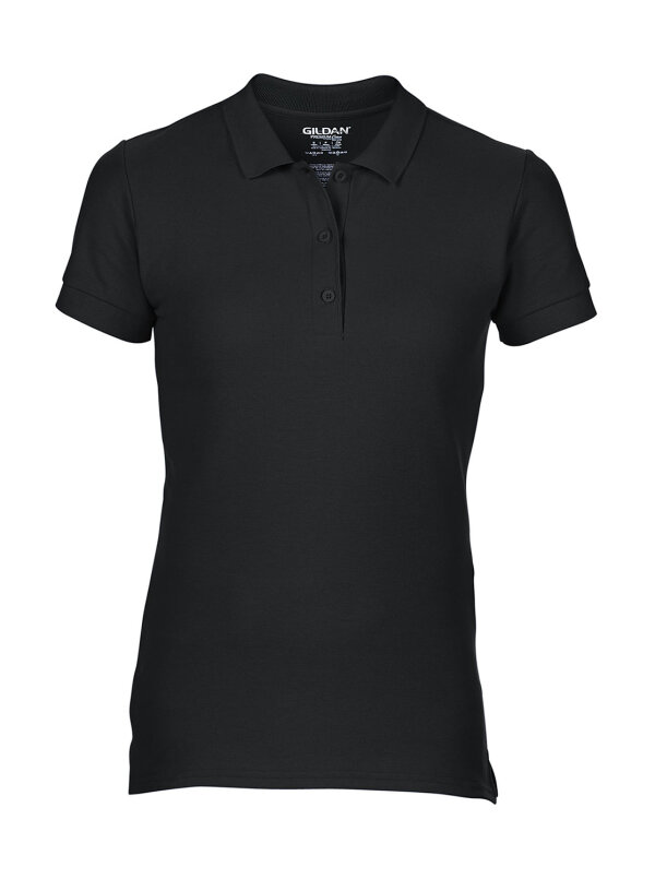Premium Cotton® Ladies` Double Piqué Polo [Black, S]