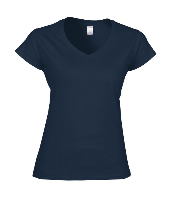 Softstyle® Ladies´ V-Neck T-Shirt [Navy, M]