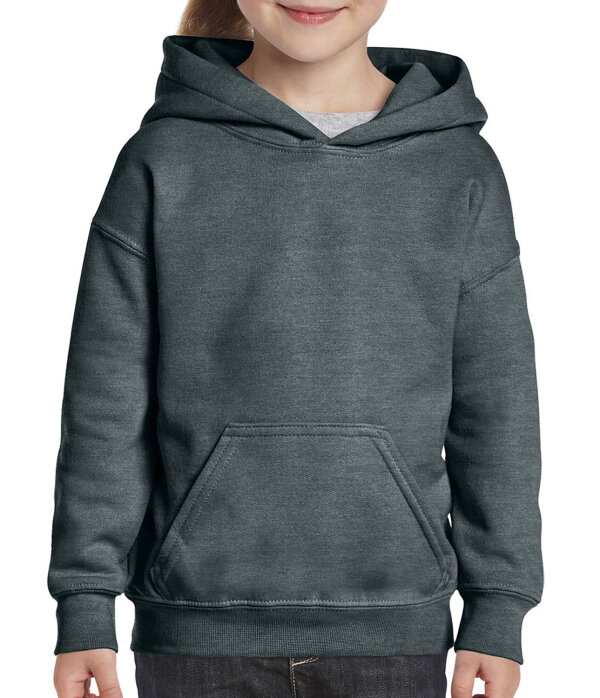 Heavy Blend™ Youth Hooded Sweatshirt [Dark Heather, 104/110]