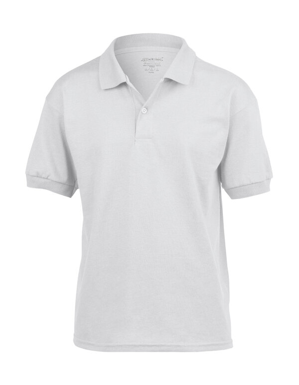 DryBlend® Youth Jersey Polo [White, 140/152]