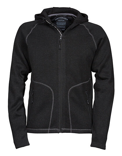Hooded Aspen Fleece Jacket [Black Grey, S]