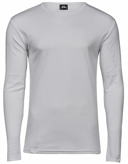 Mens Longsleeve Interlock T-Shirt [White, 2XL]