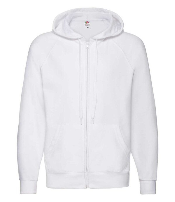 Lightweight Hooded Sweat Jacket [Weiß, M]