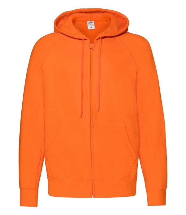 Lightweight Hooded Sweat Jacket [Orange, L]