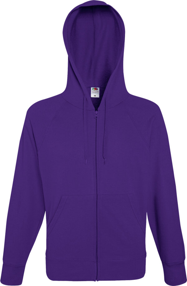 Lightweight Hooded Sweat Jacket [Violett, L]