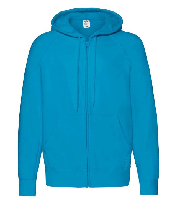 Lightweight Hooded Sweat Jacket [Azurblau, L]