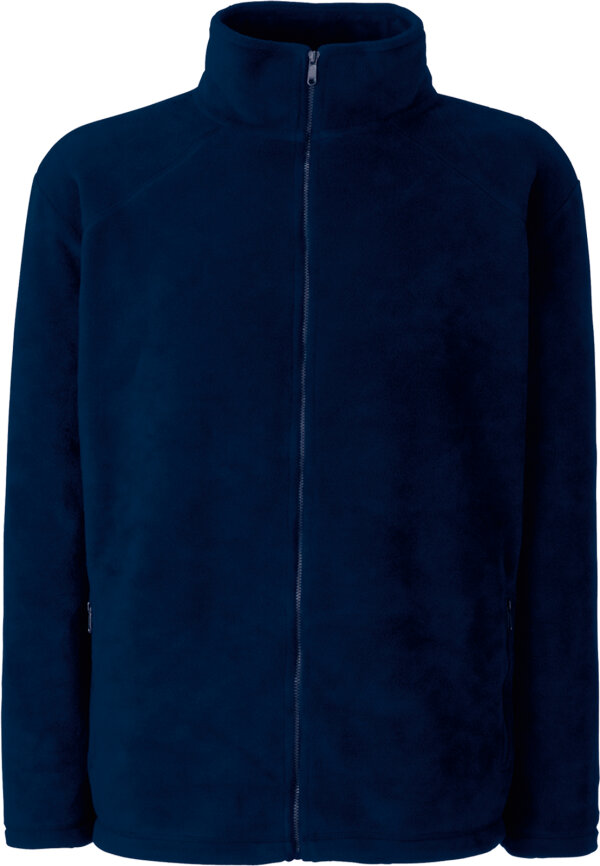 Full Zip Fleece Jacket [Deep Navy, 2XL]