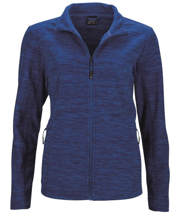 Ladies Fleece Jacket [royal melange blue, XL]