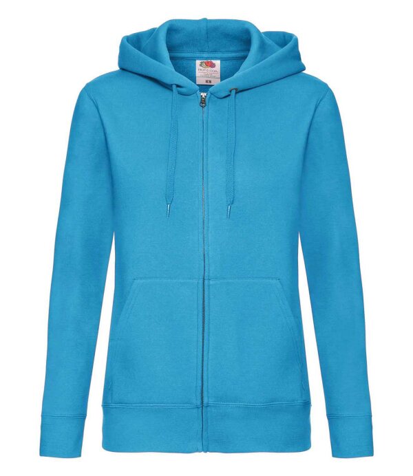 Lady-Fit Premium Hooded Sweat Jacket [Azurblau, XL]