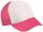 5 Panel Polyester Mesh Cap [white neonpink, One-size]