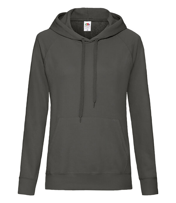 Lady Fit Lightweight Hooded Sweat [Graphit, XS]