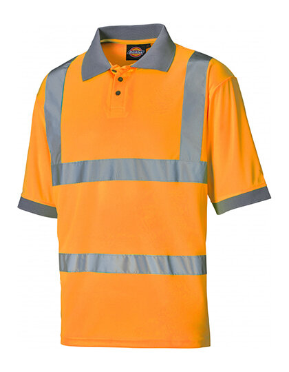 Hochsichtbares Polo-Shirt [Orange, XL]