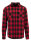 Checked Flannel Shirt [Black Red, S]